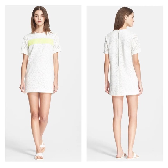 New! ELIZABETH & JAMES Chelle Flocked Shift Dress - Picture 3 of 12